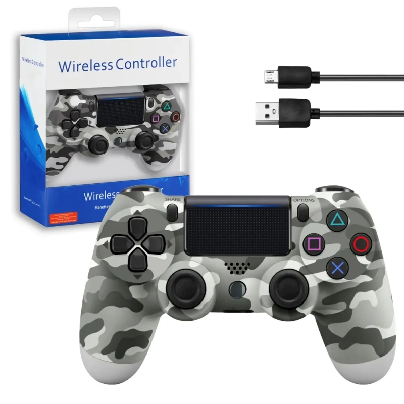 Джойстик PS4 DualShock беспроводной AA хаки серый Джойстик PS4 DualShock беспроводной AA хаки серый
