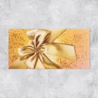 Конверт для денег &laquo;Золотой бант&raquo;, 16.5&times;8 см
