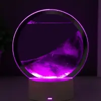 Светильник настольный СТАРТ Sands, LED, 10 Вт, USB, 16&times;16&times;20 см, 3хAA, серый