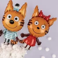 Воздушные шары фольгированные 13" &laquo;Три Кота. Коржик&raquo;, фигура, 5 шт.