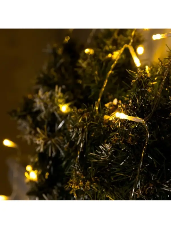 Светодиодная фигура &laquo;Ёлка&raquo; 3.5 м, пластик, 9 нитей, 31 В, свечение тёплое белое