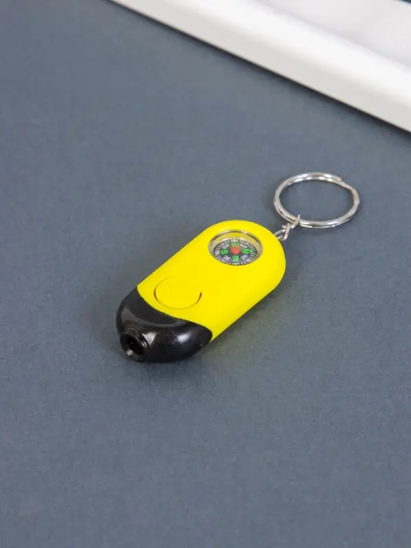 Фонарик брелок для ключей на кольце &laquo;Компас&raquo;, 1.5&times;2.5&times;5.5 см, МИКС