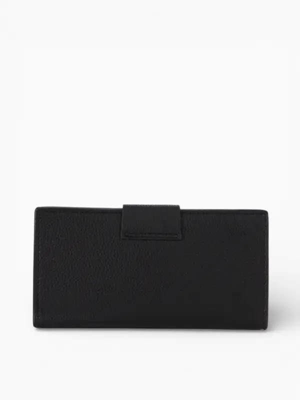 Портмоне мужское &laquo;Кайс&raquo;, на магните, отдел для карт, монет, чёрное