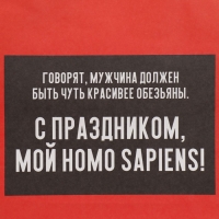 Пакет подарочный, упаковка, «Обезьяна», 22 х 22 х 11 см