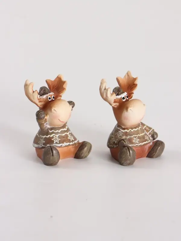 Фигурка &laquo;Лосики в свитерах&raquo;, набор 2 шт. 4&times;3.5&times;5.5 см