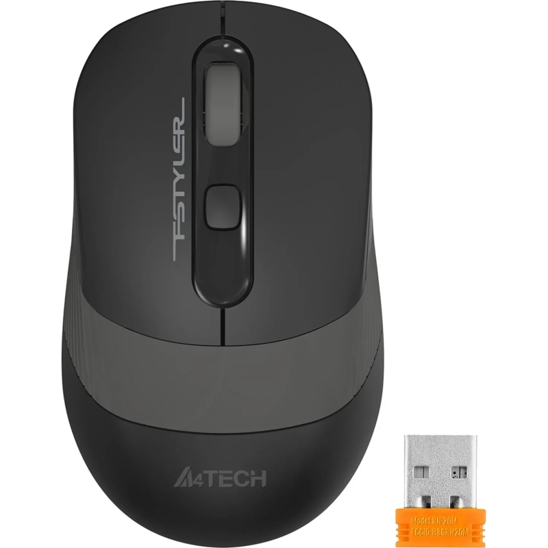Мышь компьютерная A4Tech Fstyler(FG10S GREY)черн/сер/2000dpi/беспроводн/4кн