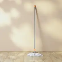 Швабра со сменной насадкой тм VETTA Премиум Грей, хлопок 240 гр., ручка 148 см