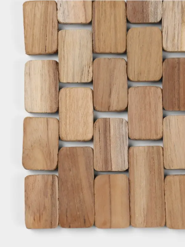 Коврик из тикового дерева, 40&times;30&times;0.7 см