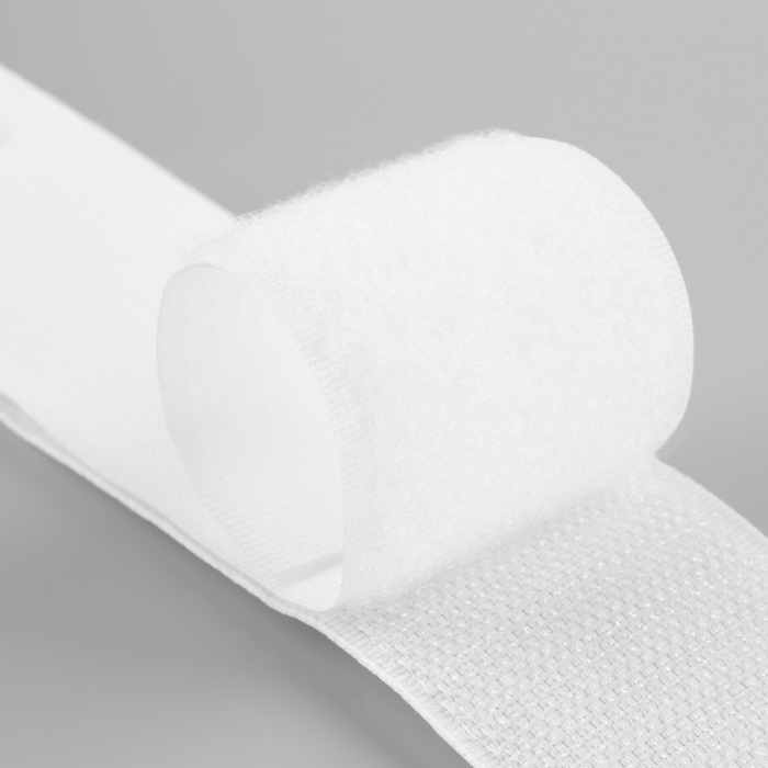 Липучка, 40 мм × 50 см, цвет белый Липучка, 40 мм × 50 см, цвет белый