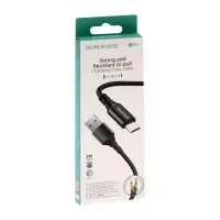 Кабель Borofone BX54, microUSB - USB, 2.4 А, 1 м, оплётка нейлон, чёрный
