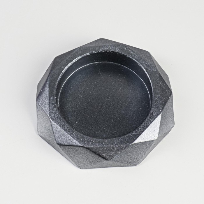 Подсвечник Подсвечник "Грани", 2,3х10 см, графит