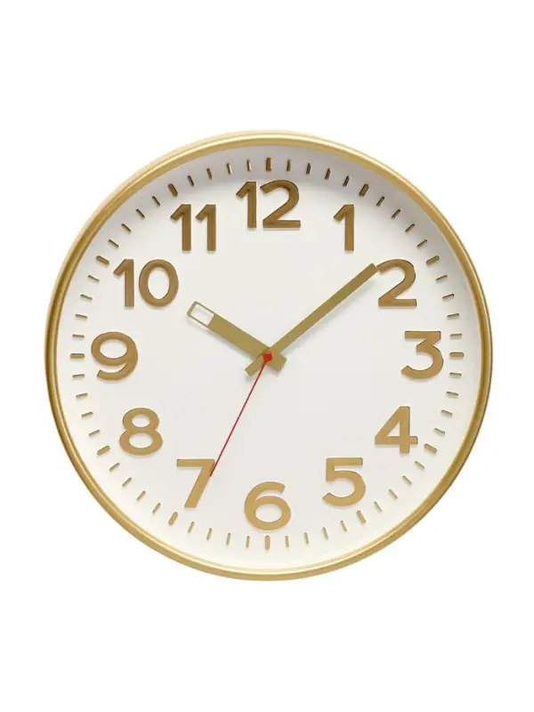 Часы настенные &laquo;Классика&raquo;, d=30.5 см, золотистые