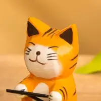 Сувенир «Кот барабанщик», 3.5×5.5×8 см, дерево, МИКС
