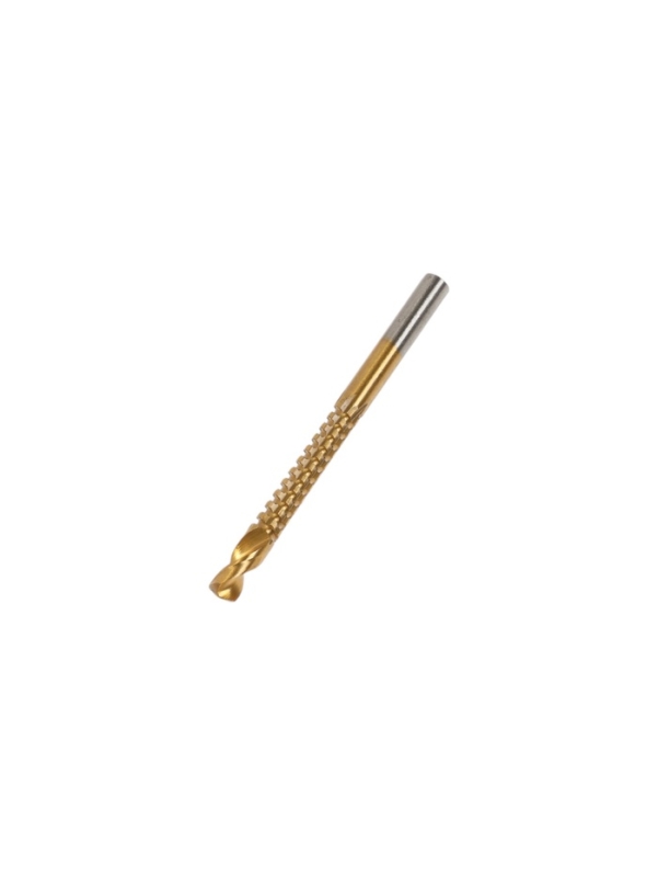 Сверло фрезерное универсальное ТУНДРА, HSS, TiN, цилиндрический хвостовик, 6.5 x 85 мм Сверло фрезерное универсальное ТУНДРА, HSS, TiN, цилиндрический хвостовик, 6.5 x 85 мм