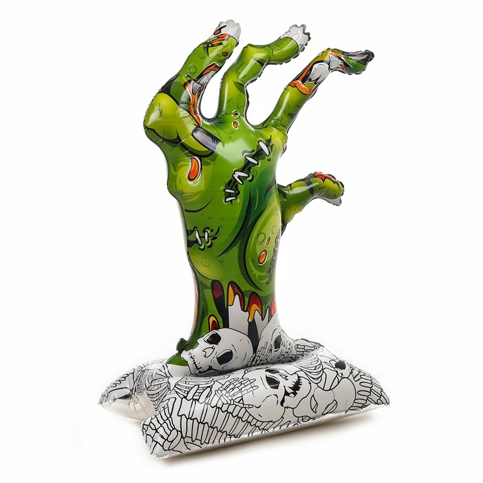 Шар фольгированный 49 Шар фольгированный 49" «Руки зомби», на подставке