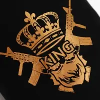 Стопки в чехле &laquo;Король&raquo;: нержавеющая сталь, набор 3 шт.&times;30 мл