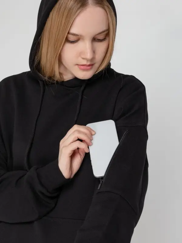 Худи унисекс Hand Some, черное, размер XS/S Худи унисекс Hand Some, черное, размер XS/S