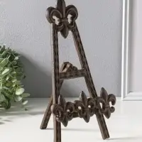 Подставка-держатель для книг чугун "Геральдическая лилия" 16х18х29 см