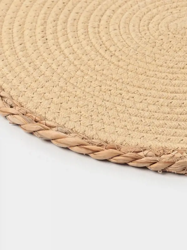 Салфетка плетёная сервировочная &laquo;Доляна. Мэг&raquo;, 38&times;38 см, бежевая