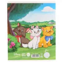 Тетрадь в клетку 12 листов, 5 видов МИКС, обложка мелованный картон, «Коты аристократы»