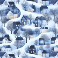 Набор упаковочной бумаги с наклейками, 6 листов, &laquo;Новый год&raquo;, 70&times;100 см