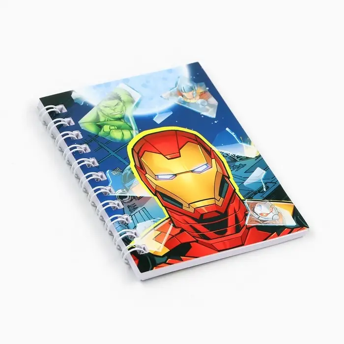 Блокнот А7, 28 листов, набор 4 шт., Марвел