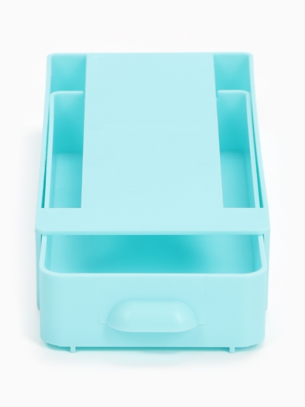 Скрытый потайной ящик, для хранения под стол, 20 х 9 х 4см, голубой Скрытый потайной ящик, для хранения под стол, 20 х 9 х 4см, голубой