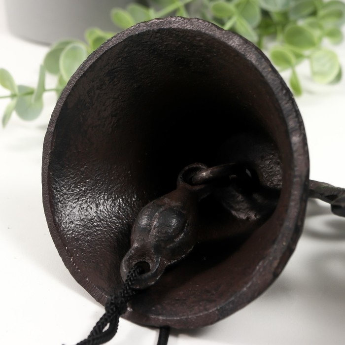 Колокол сувенирный чугун  Колокол сувенирный чугун "Узорный" 18х10х21 см