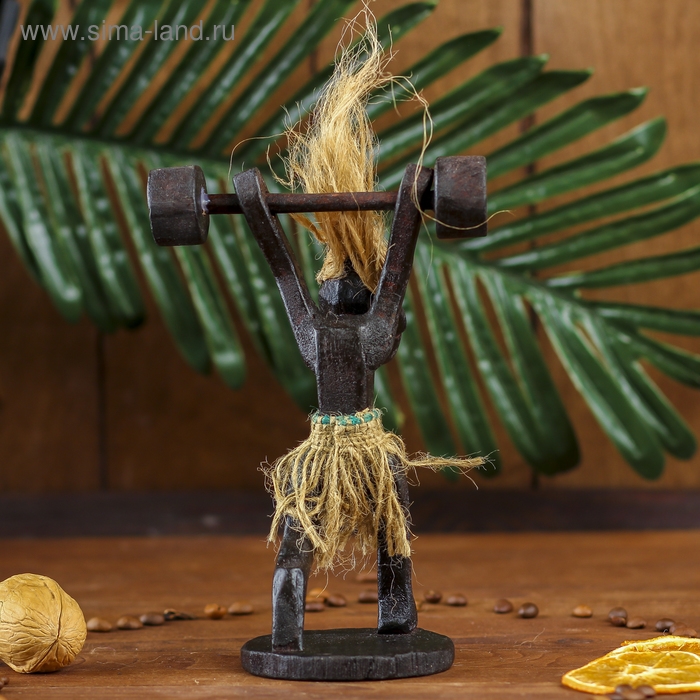 Сувенир дерево Сувенир дерево "Абориген-штангист" 30 см