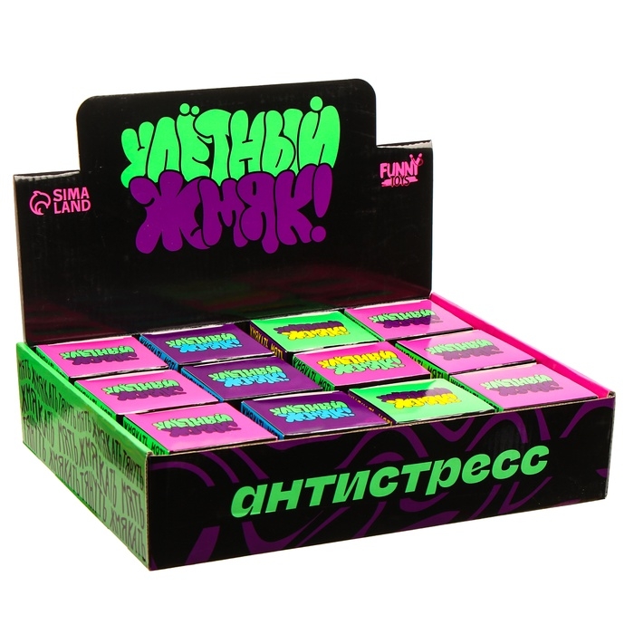 Игрушка-антистресс Игрушка-антистресс "Улетный жмяк" 7см. паста