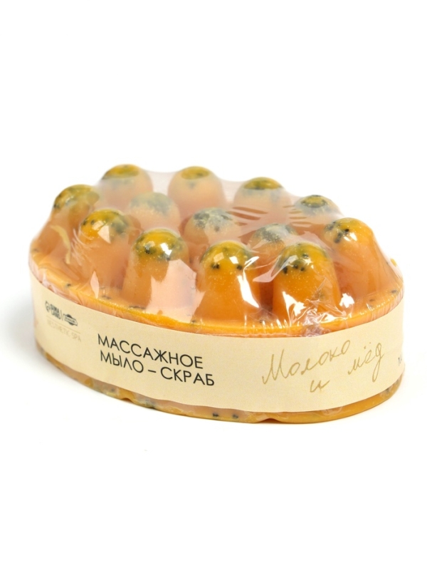 Мыло массажное со скрабом "Молоко и мёд", 100 г, Добропаровъ