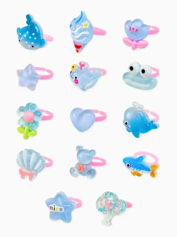 Кольцо «Выбражулька» русалка, форма МИКС, цветное, безразмерное Кольцо «Выбражулька» русалка, форма МИКС, цветное, безразмерное