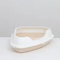 Туалет угловой с рамкой, 55.5&times;41.5&times;15 см, пластик, бежевый