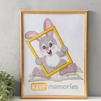 Фоторамка для фото 30&times;40 см Keep memories &laquo;Гамма&raquo;, пластик, матовое золото, (пластиковый экран)