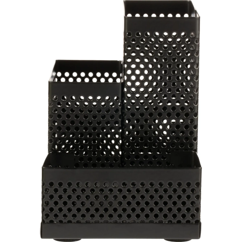 Подставка-органайзер Attache 4отдел башня 110х160х80мм металл сетка черная