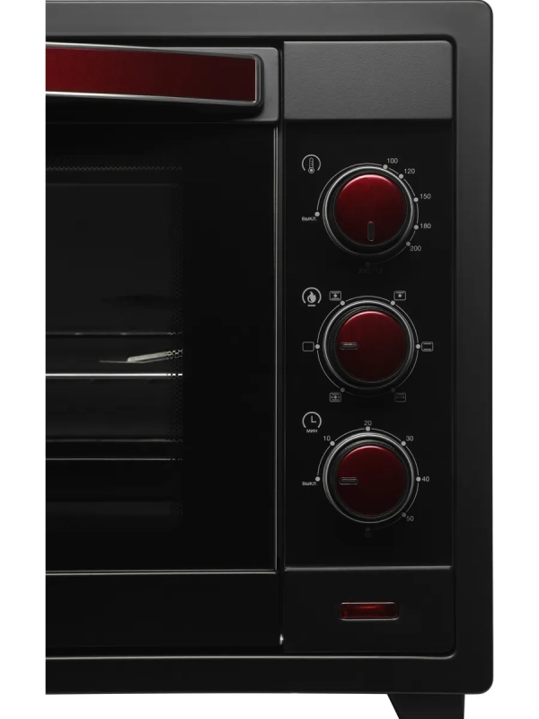 Мини-печь MIO-HY102 50л. 2000Вт черный-красный