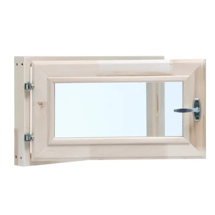 Окно деревянное, 30&times;50 см, двойное стекло, липа