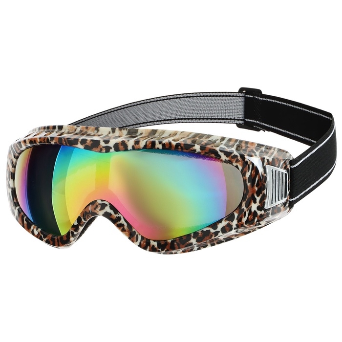 Маска горнолыжная, цвет леопард Маска горнолыжная, цвет леопард