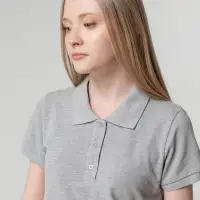 Рубашка поло женская Virma lady, серый меланж, размер XXL