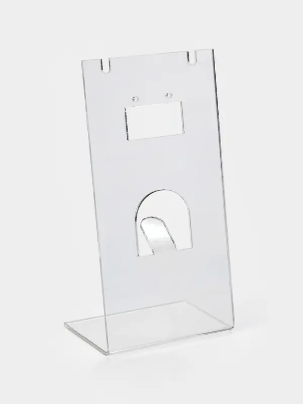 Подставка под гарнитур, серьги, кольцо, кулон, 7&times;4.5&times;14 см, оргстекло 2 мм