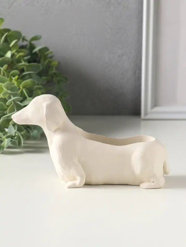 Подставка для мелочей &laquo;Такса&raquo;, 10&times;15&times;5 см, гипс