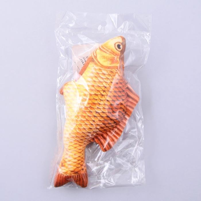 Игрушка для кошек с мятой «Сазан» из текстиля, 20 см Игрушка для кошек с мятой «Сазан» из текстиля, 20 см