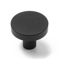 Ручка-кнопка CAPPIO PK325, d=30 мм, цвет черный, 8 шт.