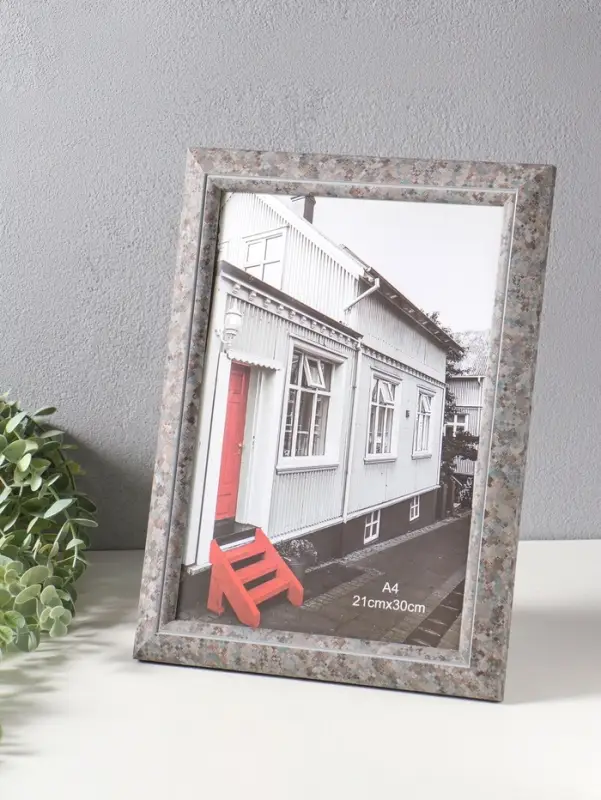 Фоторамка пластик формат А4 "Марокканская мозаика" оттенки коричневого 35,7х27х2 см