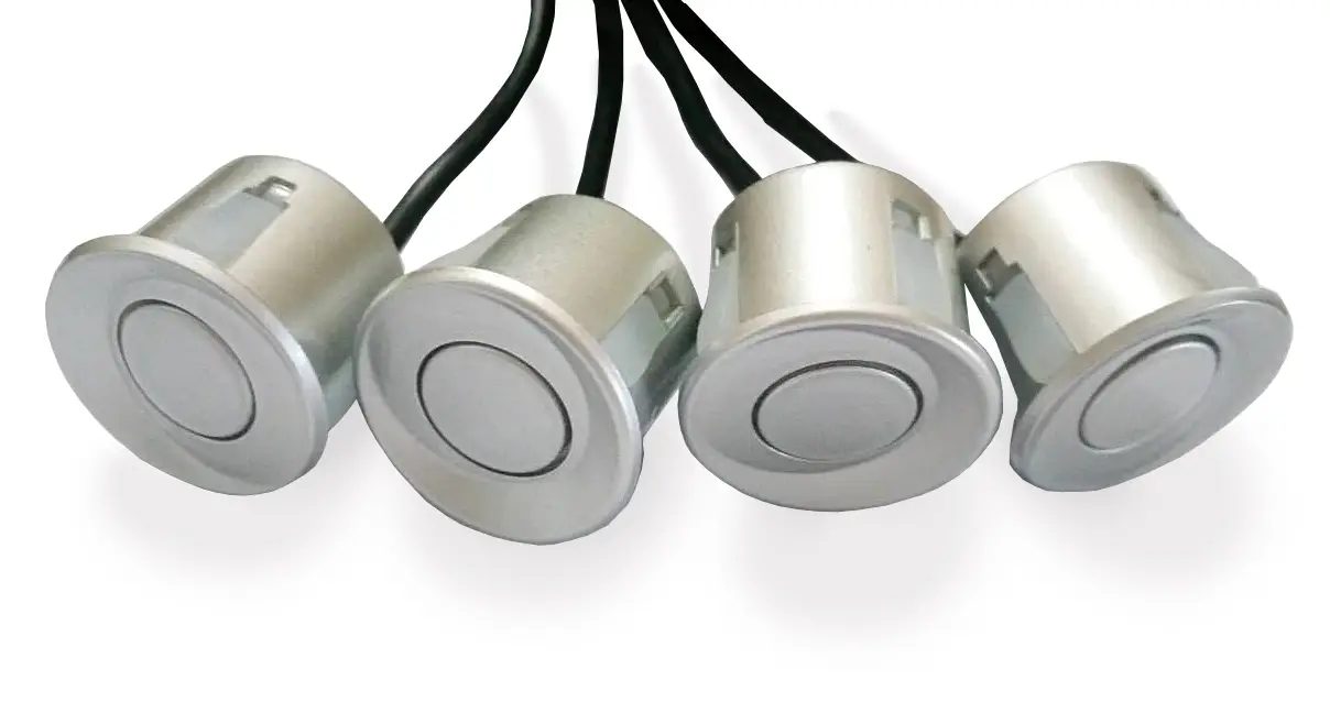 Датчик парктроника 22 мм (серебро) с проводом 2,5м AVS PS-22 (1 шт.)