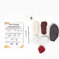 Набор для вязания на новый год. Амигуруми: мягкая игрушка своими руками &laquo;Пингвин Тикки&raquo;, 25 см, новогодний набор для творчества