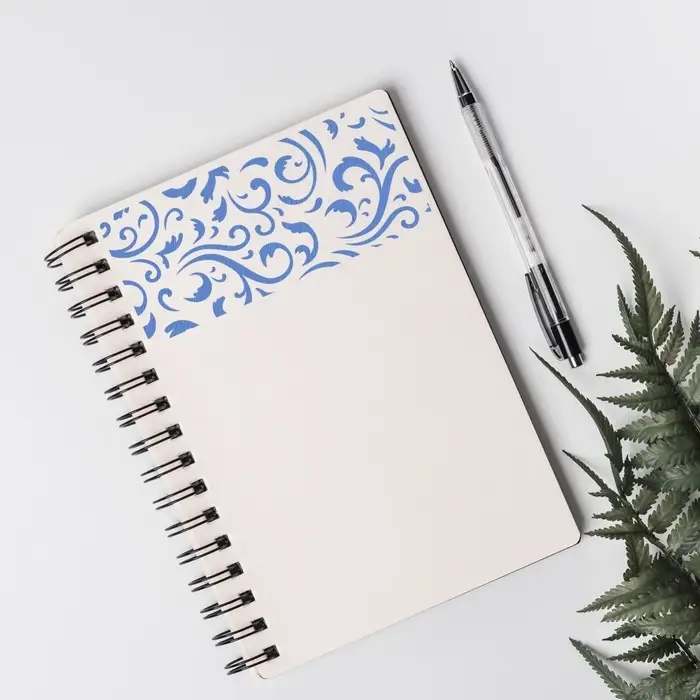 Трафарет фоновый пластик "Вензеля" 13х13 см