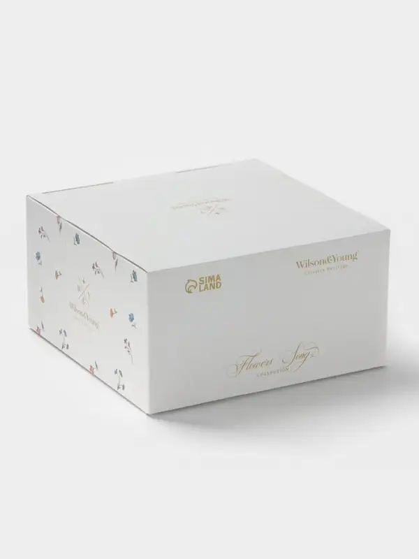 Чайная пара WY Flowers song, фарфор, 220 мл, белая