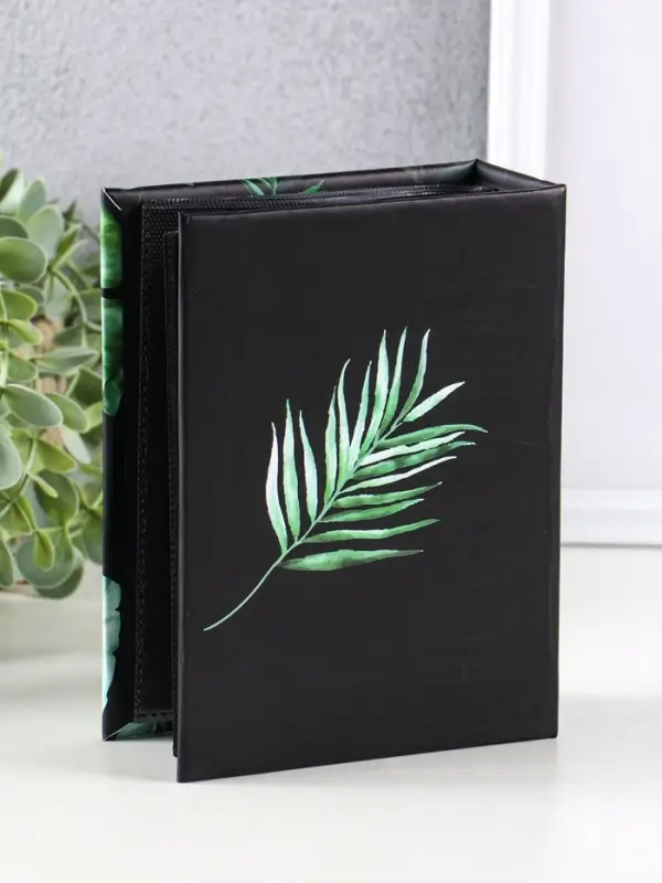 Фотоальбом "Флора" 100ф 10X15см, ПП карм., черные страницы, черные страницы