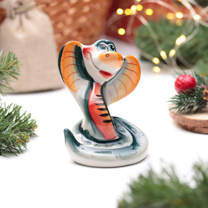 Сувенир Сувенир "Змея Гера", гжель, цвет, 11 см